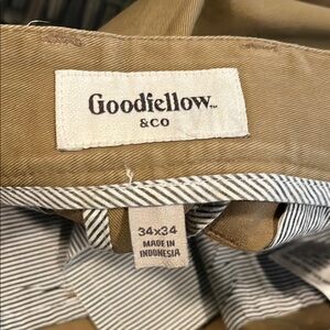 Goodfellow & Co Tan Chinos with Striped Detail